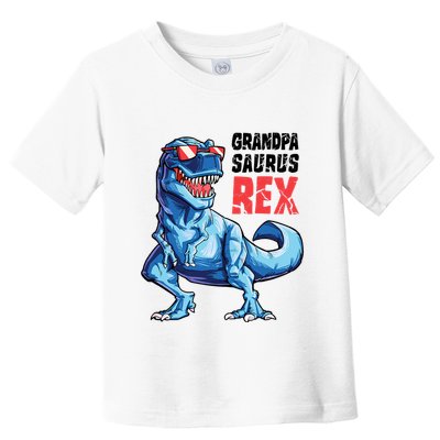 Grandpasaurus T Rex Dinosaur Grandpa Saurus FatherS Family Toddler T-Shirt