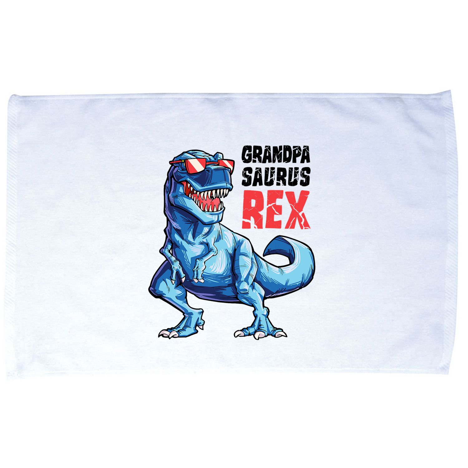 Grandpasaurus T Rex Dinosaur Grandpa Saurus FatherS Family Microfiber Hand Towel
