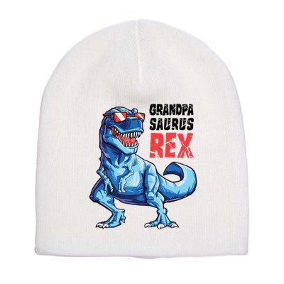 Grandpasaurus T Rex Dinosaur Grandpa Saurus FatherS Family Short Acrylic Beanie