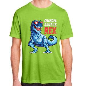 Grandpasaurus T Rex Dinosaur Grandpa Saurus FatherS Family Adult ChromaSoft Performance T-Shirt