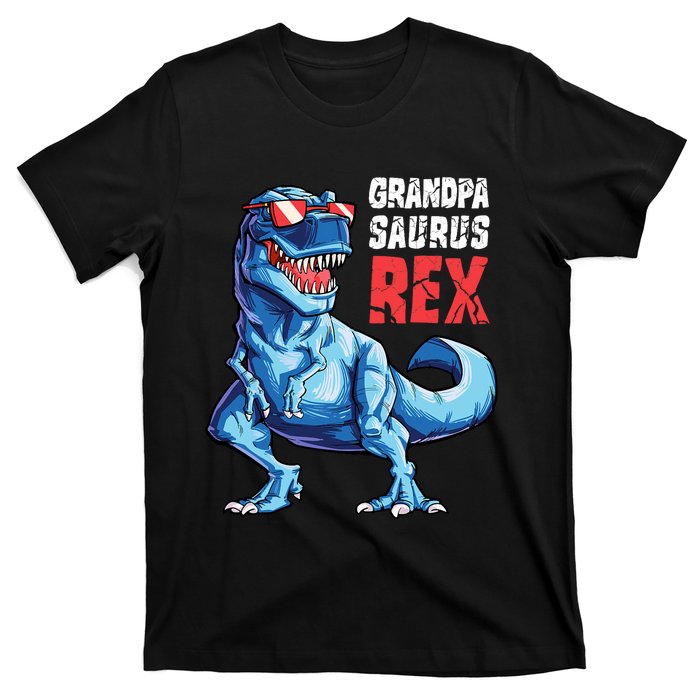 Grandpasaurus T Rex Dinosaur Grandpa Saurus FatherS Family T-Shirt