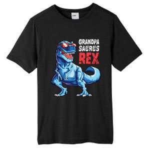 Grandpasaurus T Rex Dinosaur Grandpa Saurus FatherS Family Tall Fusion ChromaSoft Performance T-Shirt