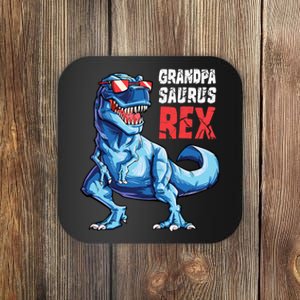 Grandpasaurus T Rex Dinosaur Grandpa Saurus FatherS Family Coaster