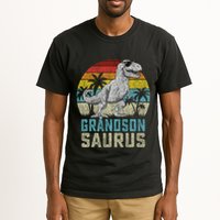 Grandsonsaurus T Rex Dinosaur Grandson Saurus Family Tall T-Shirt