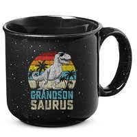 Grandsonsaurus T Rex Dinosaur Grandson Saurus Family 15oz Campfire Ceramic Mug