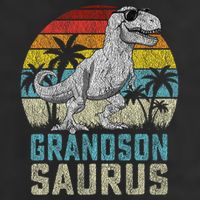 Grandsonsaurus T Rex Dinosaur Grandson Saurus Family 15oz Campfire Ceramic Mug