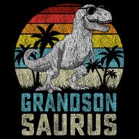 Grandsonsaurus T Rex Dinosaur Grandson Saurus Family 16 in Basic Backpack