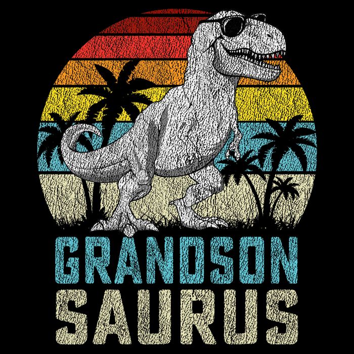 Grandsonsaurus T Rex Dinosaur Grandson Saurus Family 16 in Basic Backpack