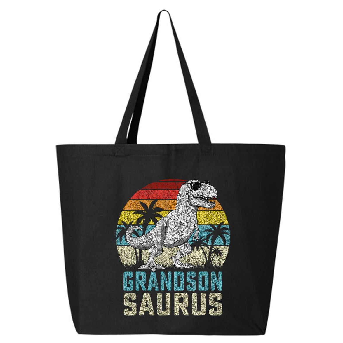 Grandsonsaurus T Rex Dinosaur Grandson Saurus Family 25L Jumbo Tote