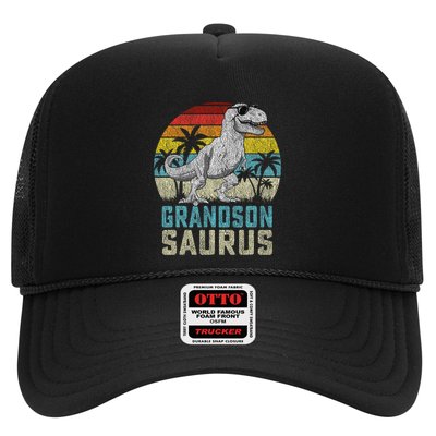 Grandsonsaurus T Rex Dinosaur Grandson Saurus Family Trucker Hat