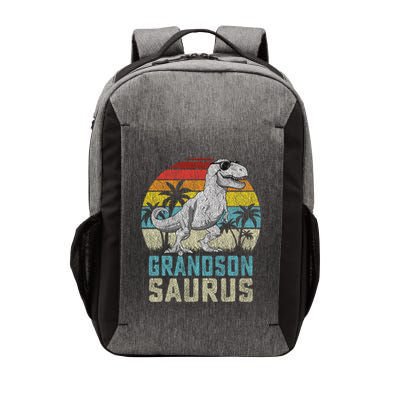 Grandsonsaurus T Rex Dinosaur Grandson Saurus Family Vector Backpack