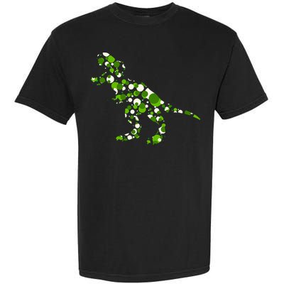 Green T Rex Polka Dot Dinosaur International Dot Day Garment-Dyed Heavyweight T-Shirt