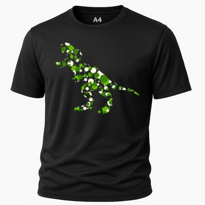 Green T Rex Polka Dot Dinosaur International Dot Day Performance Shirt