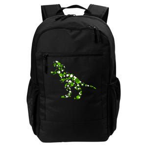 Green T Rex Polka Dot Dinosaur International Dot Day Daily Commute Backpack