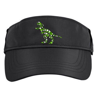 Green T Rex Polka Dot Dinosaur International Dot Day Adult Drive Performance Visor