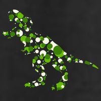 Green T Rex Polka Dot Dinosaur International Dot Day 11oz C Handle Ceramic Mug