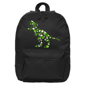 Green T Rex Polka Dot Dinosaur International Dot Day 16 in Basic Backpack