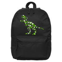 Green T Rex Polka Dot Dinosaur International Dot Day 16 in Basic Backpack