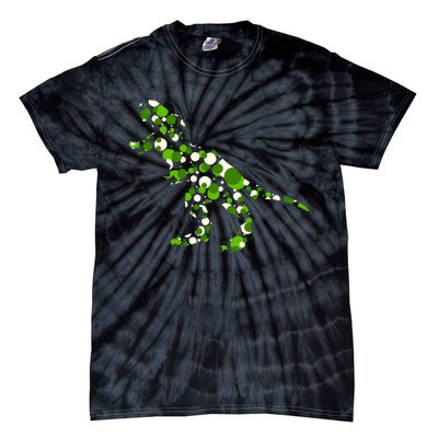 Green T Rex Polka Dot Dinosaur International Dot Day Tie-Dye T-Shirt