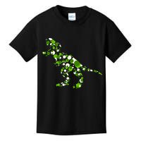 Green T Rex Polka Dot Dinosaur International Dot Day Kids T-Shirt