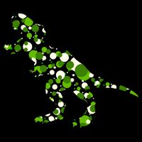 Green T Rex Polka Dot Dinosaur International Dot Day Kids T-Shirt