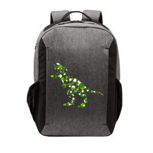 Green T Rex Polka Dot Dinosaur International Dot Day Vector Backpack