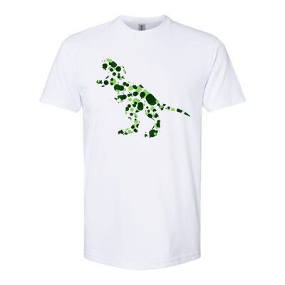 Green T Rex Polka Dot Dinosaur International Dot Day Softstyle CVC T-Shirt