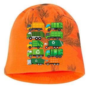 Garbage Truck Recycling Day Trash Waste Separation Birthday Kati - Camo Knit Beanie