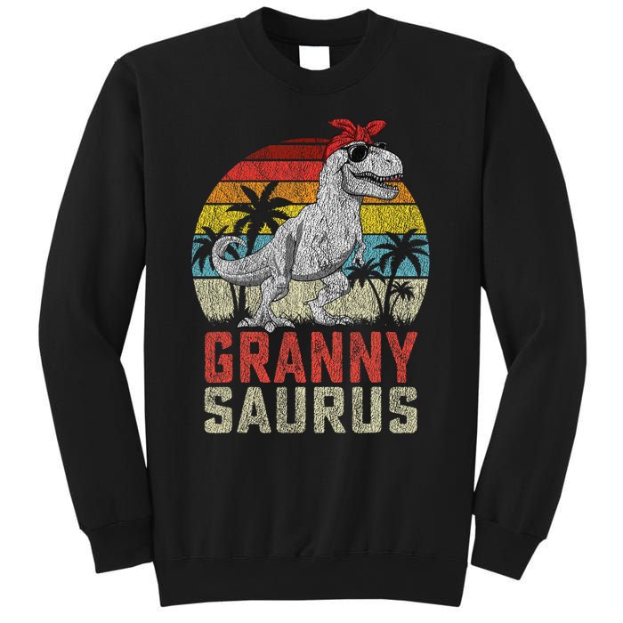 Grannysaurus T Rex Dinosaur Granny Saurus MotherS Family Sweatshirt