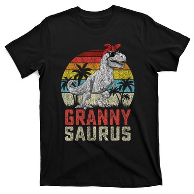 Grannysaurus T Rex Dinosaur Granny Saurus MotherS Family T-Shirt