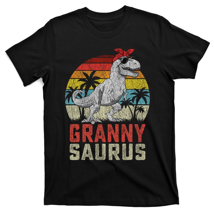 Grannysaurus T Rex Dinosaur Granny Saurus MotherS Family T-Shirt