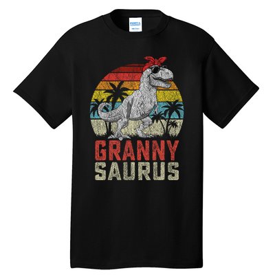 Grannysaurus T Rex Dinosaur Granny Saurus MotherS Family Tall T-Shirt