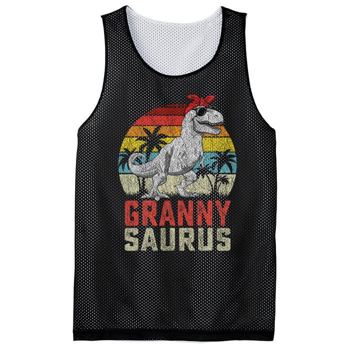 Grannysaurus T Rex Dinosaur Granny Saurus MotherS Family Mesh Reversible Basketball Jersey Tank