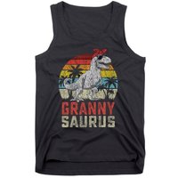 Grannysaurus T Rex Dinosaur Granny Saurus MotherS Family Tank Top