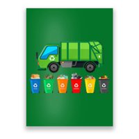 Garbage Truck Reuse Recycle Trash Collector Earth Day Poster