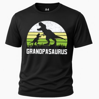 Grandpasaurus T Rex Dinosaur Grandpa Saurus Family Matching Performance Shirt