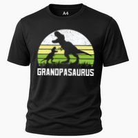 Grandpasaurus T Rex Dinosaur Grandpa Saurus Family Matching Cooling Performance Crew T-Shirt