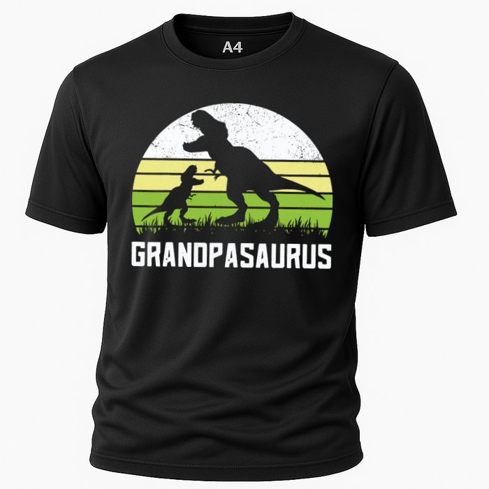 Grandpasaurus T Rex Dinosaur Grandpa Saurus Family Matching Cooling Performance Crew T-Shirt