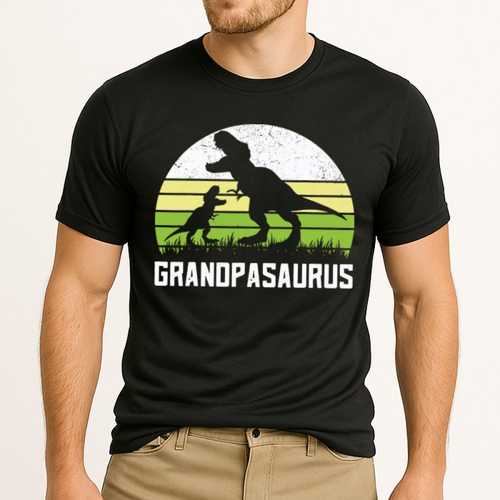 Grandpasaurus T Rex Dinosaur Grandpa Saurus Family Matching Cooling Performance Crew T-Shirt