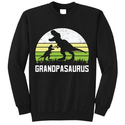 Grandpasaurus T Rex Dinosaur Grandpa Saurus Family Matching Sweatshirt