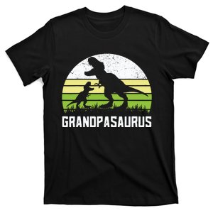 Grandpasaurus T Rex Dinosaur Grandpa Saurus Family Matching T-Shirt