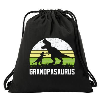 Grandpasaurus T Rex Dinosaur Grandpa Saurus Family Matching Drawstring Bag