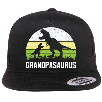 Grandpasaurus T Rex Dinosaur Grandpa Saurus Family Matching Flatbill Hat