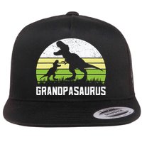 Grandpasaurus T Rex Dinosaur Grandpa Saurus Family Matching Flat Bill Trucker Hat