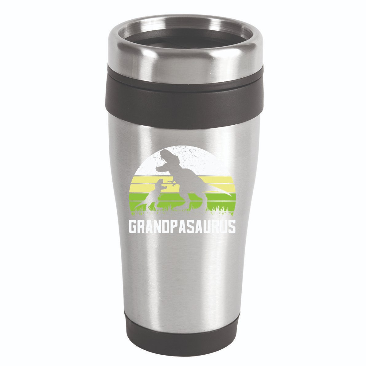 Grandpasaurus T Rex Dinosaur Grandpa Saurus Family Matching 16oz Travel Tumbler