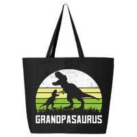 Grandpasaurus T Rex Dinosaur Grandpa Saurus Family Matching 25L Jumbo Tote