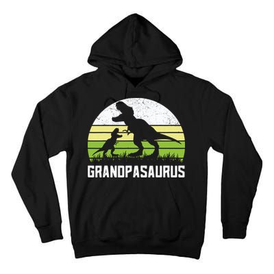 Grandpasaurus T Rex Dinosaur Grandpa Saurus Family Matching Tall Hoodie