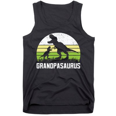 Grandpasaurus T Rex Dinosaur Grandpa Saurus Family Matching Tank Top