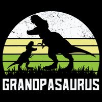 Grandpasaurus T Rex Dinosaur Grandpa Saurus Family Matching Cropped Pullover Crew