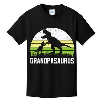 Grandpasaurus T Rex Dinosaur Grandpa Saurus Family Matching Kids T-Shirt
